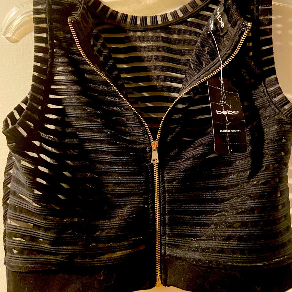 bene Shadow Stripe Crop Size small
